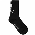 MASTERMIND WORLD Men's Ankle Skull Sock in Black