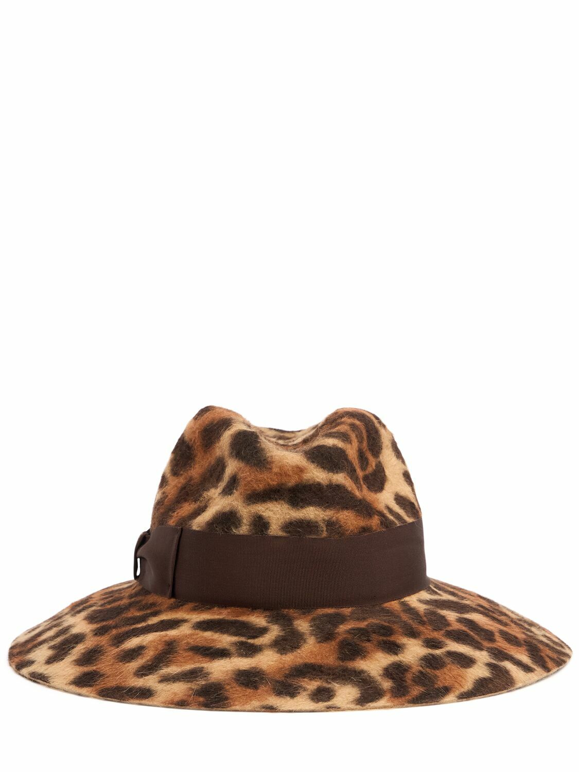 BORSALINO Sophie Leopard Print Faux Fur Felt Hat Borsalino display picture 1