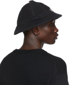 Bode SSENSE Exclusive Black Mesh Bucket Hat