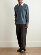 Corridor - Rugby Cotton-Jersey Polo Shirt - Blue