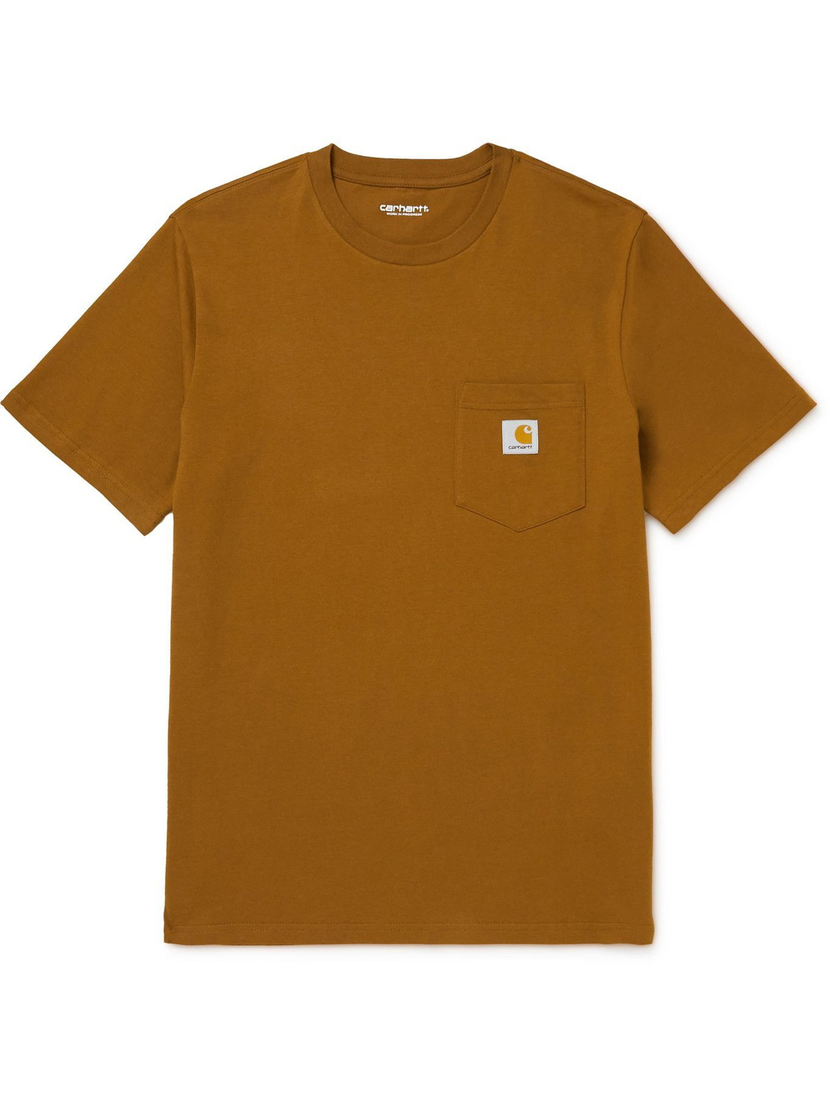 Carhartt WIP - Logo-Appliquéd Cotton-Jersey T-Shirt - Brown Carhartt WIP