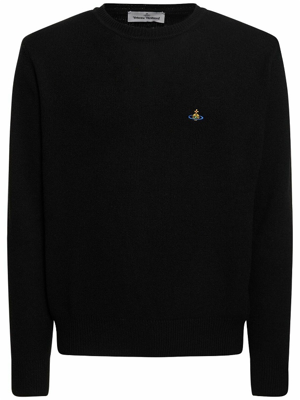 Photo: VIVIENNE WESTWOOD - Logo Embroidery Mohair Knit Sweater