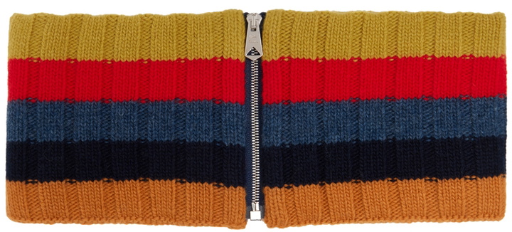 Photo: Paul Smith Multicolor Snood Zip Scarf