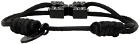 Off-White Black Crystal Arrow Bracelet