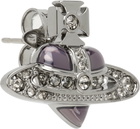 Vivienne Westwood Diamante Heart Single Stud Earring