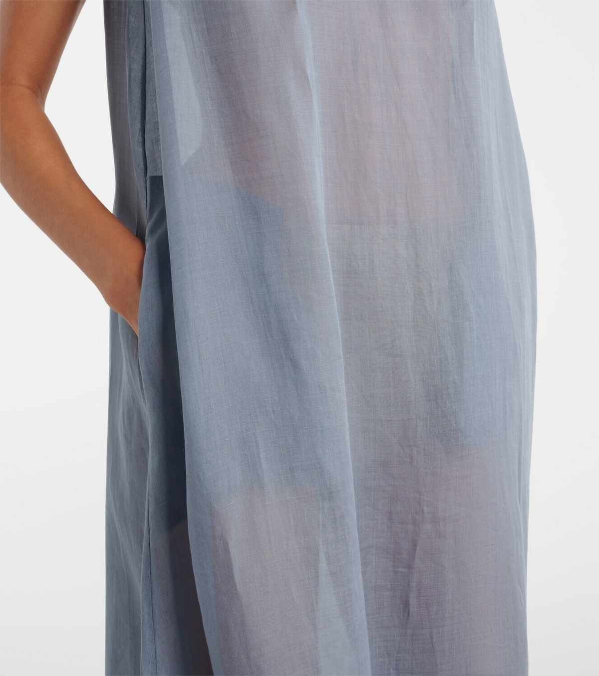 Leset Niko ramie maxi dress