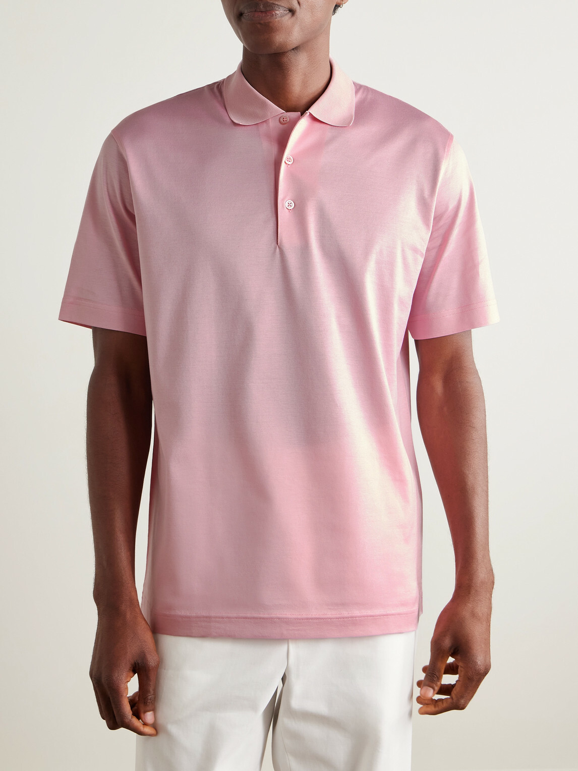 Charvet - Cotton Polo Shirt - Pink