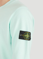 Compass Patch Sweatshirt in Light Blue