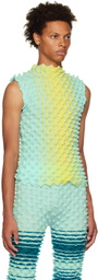 Chet Lo SSENSE Exclusive Blue & Yellow Leeloo Tank Top