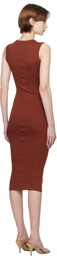 FLORE FLORE Red Esmé Midi Dress