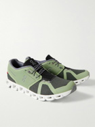 ON - Cloud 5 Rubber-Trimmed Mesh Running Sneakers - Green