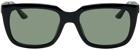 Balenciaga Black Embossed Logo Sunglasses