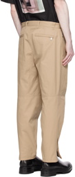 Lanvin Beige Biker Trousers