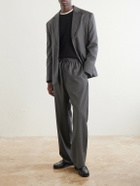 Officine Générale - Nilson Straight-Leg Wool, Cashmere and Silk-Blend Suit Trousers - Gray