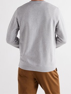 Norse Projects - Vagn Logo-Print Loopback Mélange Cotton-Jersey Sweatshirt - Gray