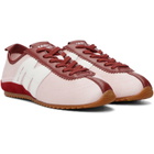 Marc Jacobs Pink 'The Brushed Satin 400 Bleecker Runner' Sneakers