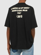 OFF-WHITE - Cryst Round Logo Over Cotton T-shirt