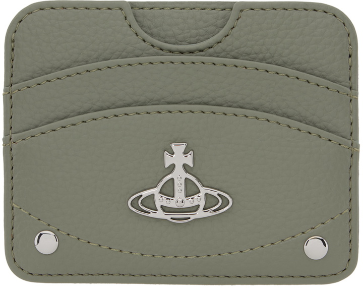 Photo: Vivienne Westwood Green Re-Vegan Half Moon Card Holder