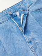 Marni - Wide-Leg Pleated Jeans - Blue