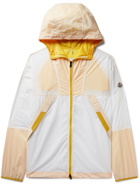 Moncler - Doi Logo-Appliquéd Webbing-Trimmed Nylon Hooded Jacket - White
