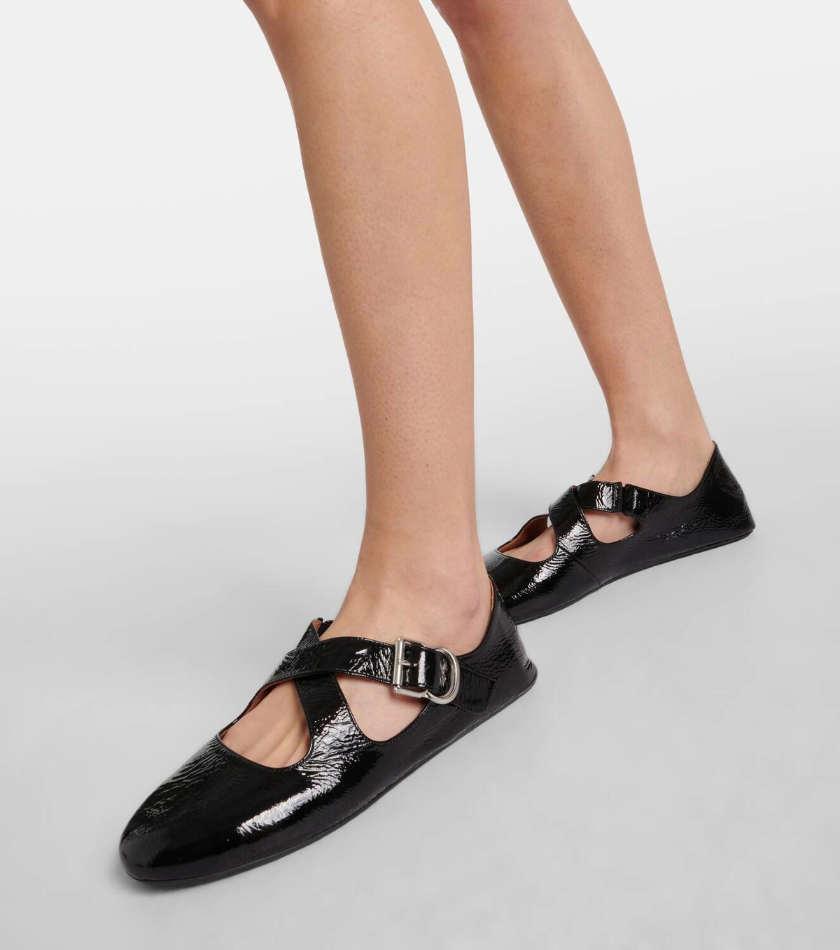 Criss fashion cross ballet flats