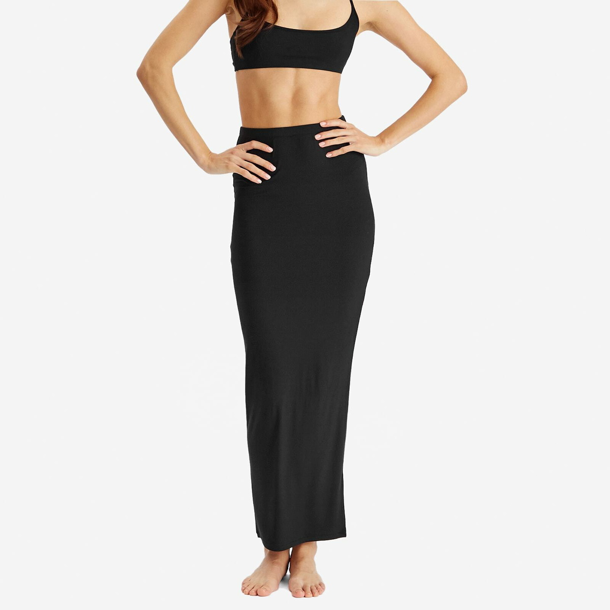 SKIMS Women's Soft Lounge Long Skirt in Onyx