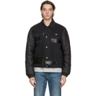 MCQ Black Denim Puffa Hybrid Jacket