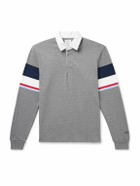 Noah - Striped Cotton-Jersey Rugby Shirt - Gray