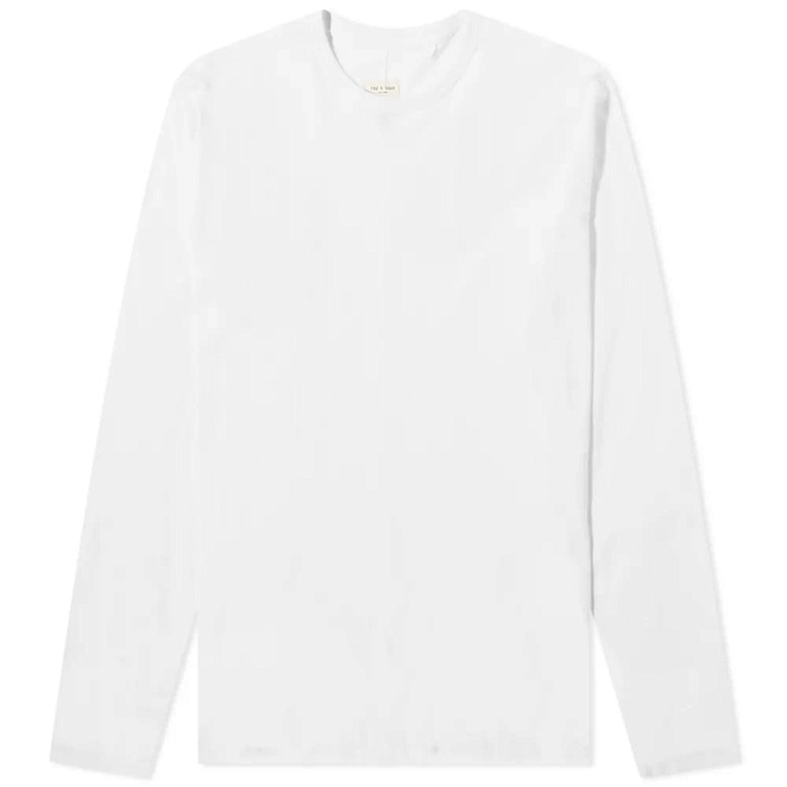 Photo: Rag & Bone Men's Long Sleeve Base T-Shirt in White