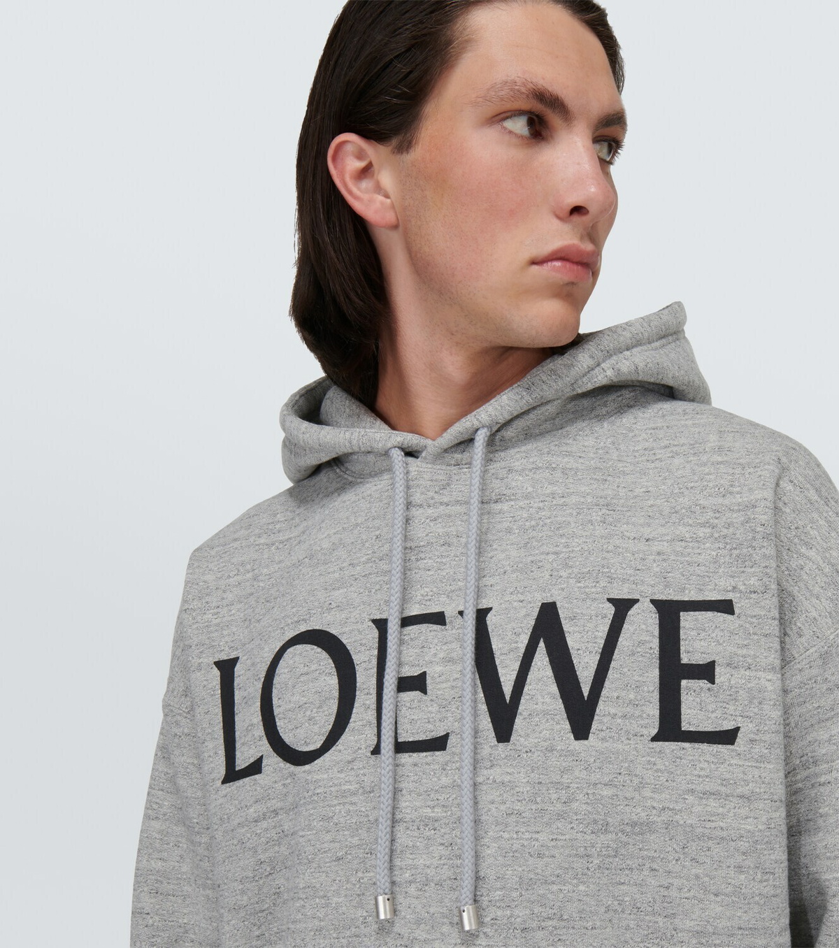 Loewe Logo cotton jersey hoodie Loewe Loewe Logo cotton jersey hoodie Loewe