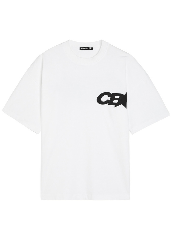 Photo: Cole Buxton Star Racing Logo-print Cotton T-shirt White