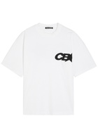 Cole Buxton Star Racing Logo-print Cotton T-shirt White