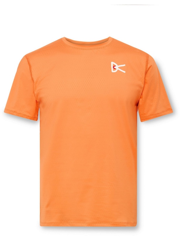 Photo: DISTRICT VISION - Slim-Fit Air-Wear Stretch-Mesh T-Shirt - Orange