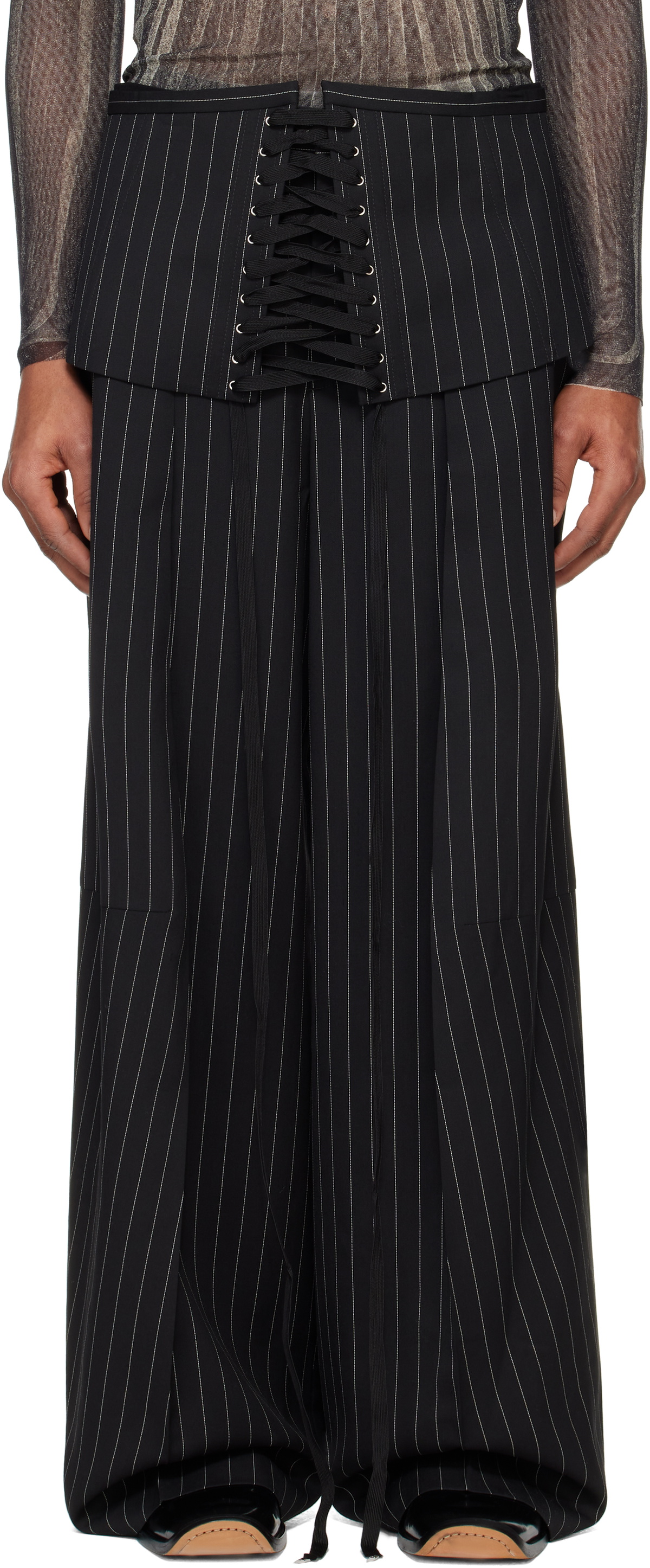 Jean Paul Gaultier Black 'The Corset Suit' Trousers