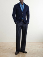 N.PEAL - Cashmere and Silk-Blend Cardigan - Blue