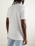 Dolce&Gabbana - Logo-Appliquéd Cotton-Piqué Polo Shirt - White