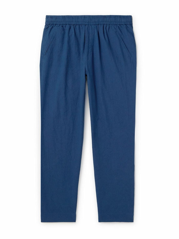 Photo: Folk - Assembly Tapered Cotton Trousers - Blue