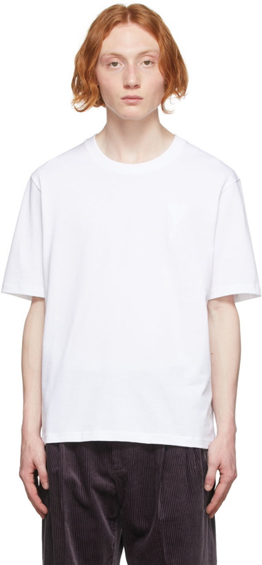 Photo: AMI Paris White Ami De Cœur T-Shirt