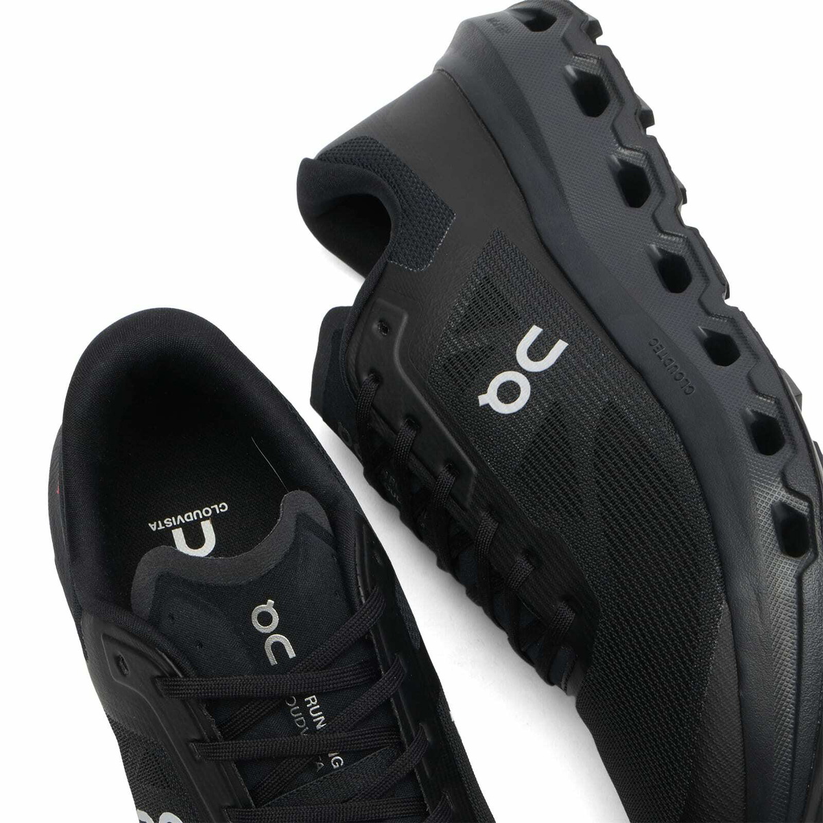 ON Men's Cloudvista 3 Sneaker in Black/Black