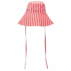 Damson Madder Women's Stripe Sun Hat in Red 