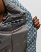 Misbhv Jacquard Monogram Canvas Trucker Jacket Blue - Mens - Denim Jackets|Overshirts