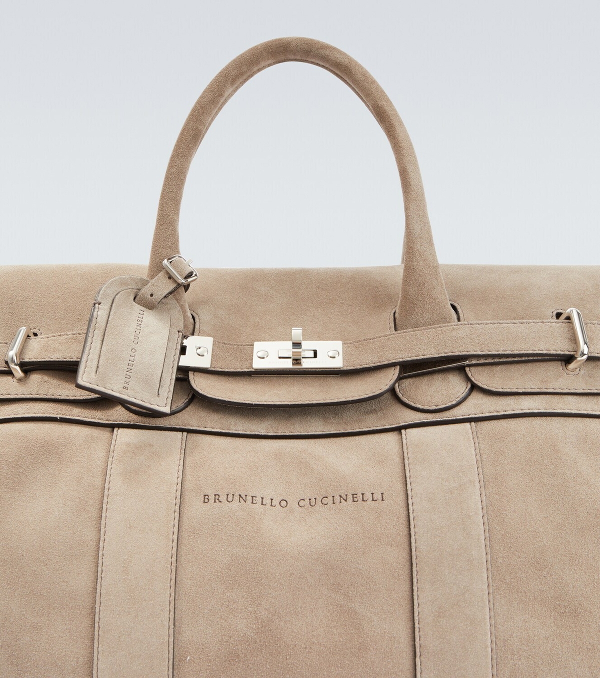 Brunello Cucinelli Suede duffel bag
