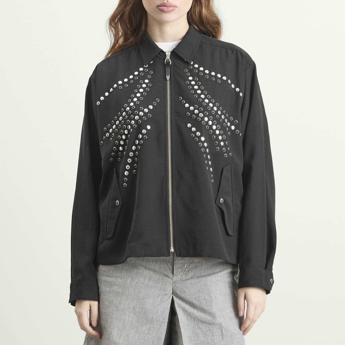 TOGA ARCHIVES Women's TOGA Studs Blouson in Black