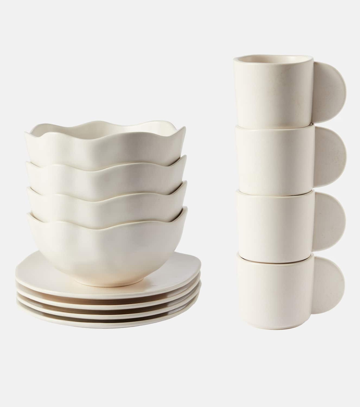 101 Copenhagen Native Breakfast set of 4 cups, bowls, and plates