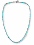 Peyote Bird - Costa Sterling Silver Turquoise Beaded Necklace