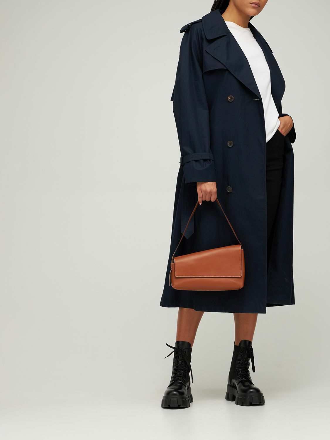 Staud Store STAUD Acute Leather Shoulder Bag Staud