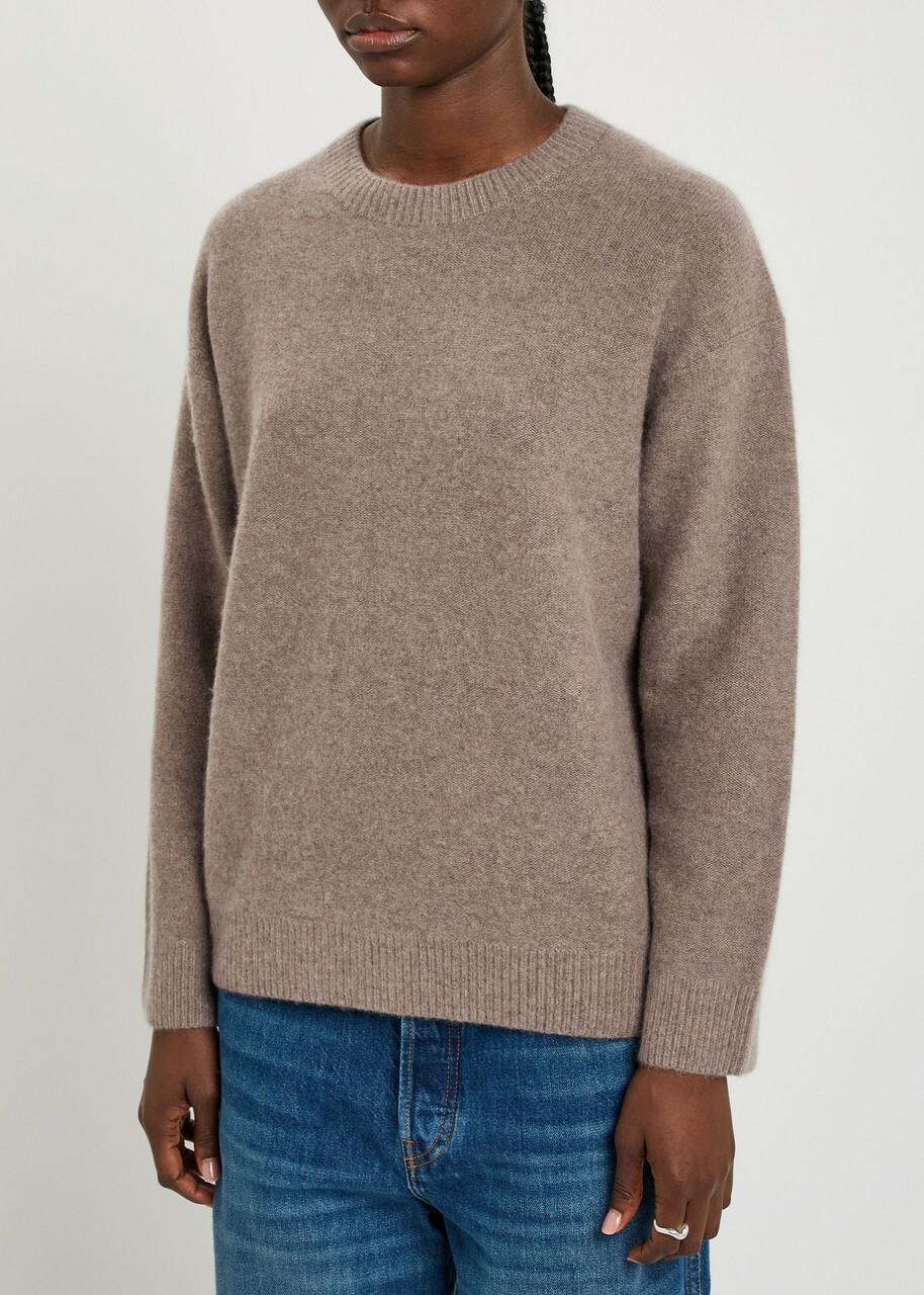Vince Boiled Cashmere Jumper Beige