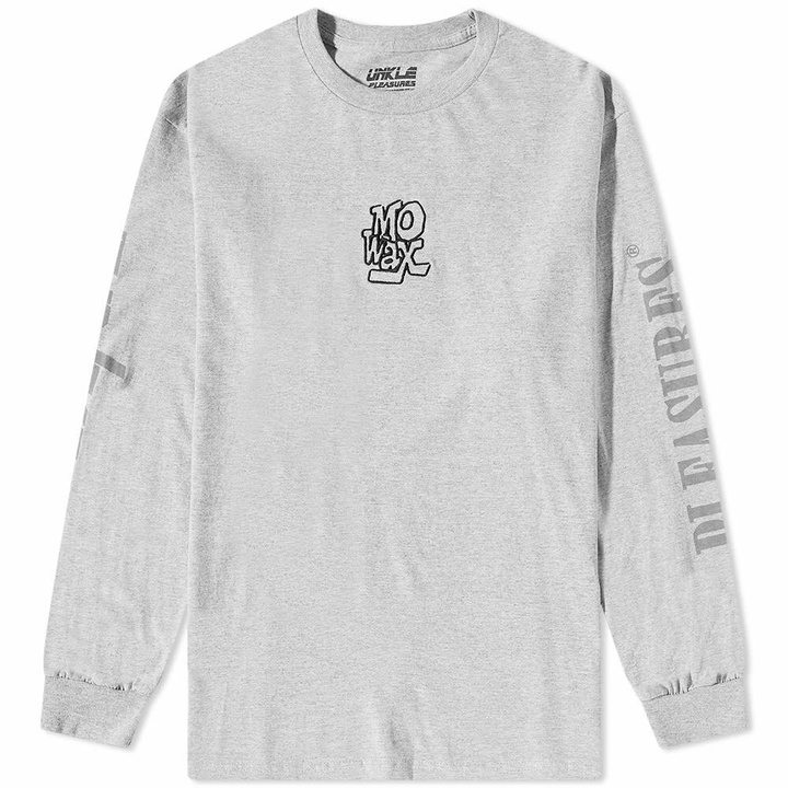 Photo: Pleasures Men's Long Sleeve Music T-Shirt in Heather Grey