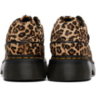 Dr. Martens Beige Buzz 5-Eye Leopard Derbys