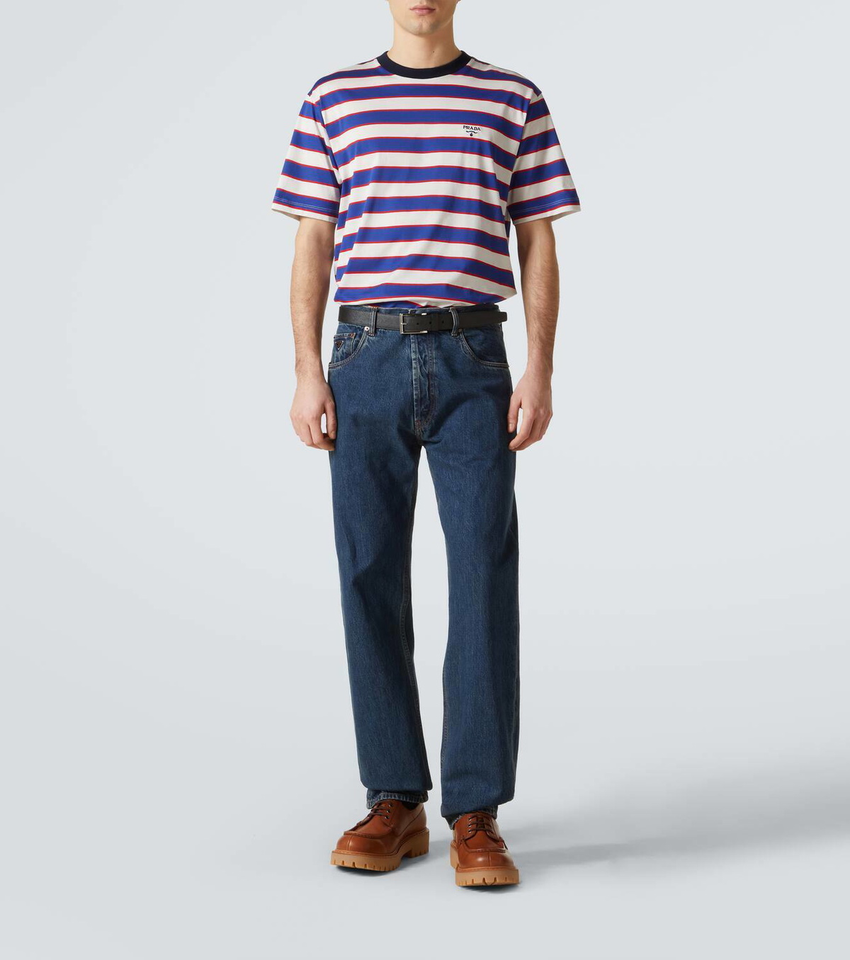 Prada Striped cotton jersey T-shirt Prada